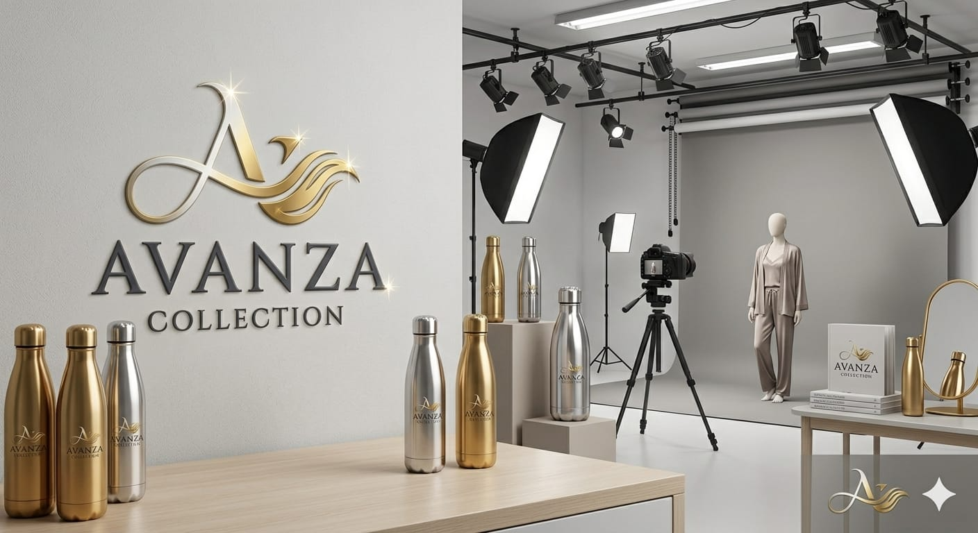 Avanza Collection — signature monogram studio with branded product line